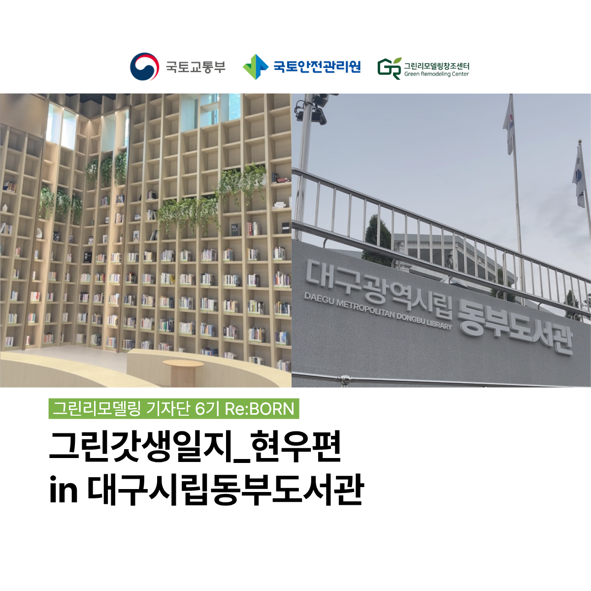 그린갓생일지 현우편 in 대구시립동부도서관